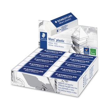 ERASERS AND CORRECTION SUPPLIES | Staedtler 526 50 Rectangular Block Large Mars Eraser For Pencil/ink Marks - White (20/Box)