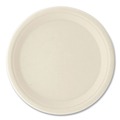 Bowls and Plates | Boardwalk PL-10BW-NPFA 10 in. Bagasse PFAS-Free Dinnerware Plate - Tan (500/Carton) image number 1