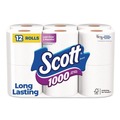 Toilet Paper | Scott 10060 1-Ply 4.1 in. x 3.7 in. Septic Safe Toilet Paper - White (48/Carton) image number 0