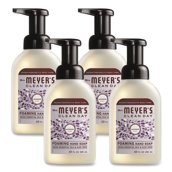 SC Johnson SJN379557 10 oz Clean Day Foaming Hand Soap - Lavender (4/Carton)