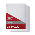 Sheet Protectors | GBC 2514496P 11 in. x 8.5 in. Unpunched Design View Poly Presentation Covers for Binding Systems - Clear Lined (25/Pack) image number 0