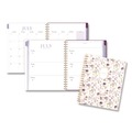 Notebooks & Pads | AT-A-GLANCE LB38905A 11 in. x 8.5 in. 12-Month (Jul 2025-Jun 2026) Leah Bisch Petite Floral Academic Weekly Monthly Planner - Purple/Green Cover image number 3