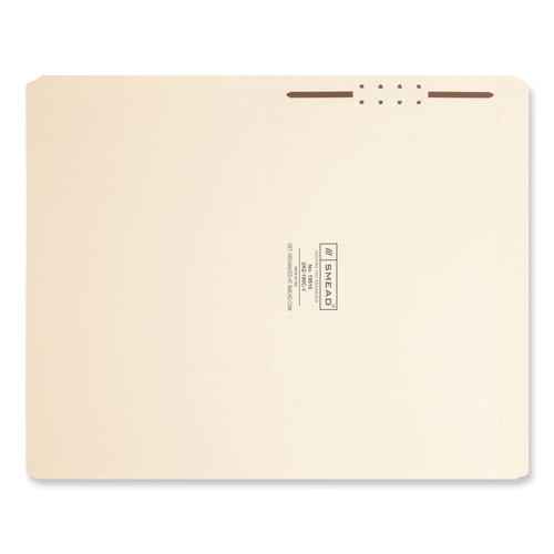 File Folders | Smead 19510 0.75 in. Expansion Straight Top Tab Fastener Folders, 1 Fastener - Legal Size/Manila Exterior (50/Box) image number 0