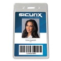 Label & Badge Holders | SICURIX BAU47820 2-1/2 in. x 4-1/2 in. Vertical Proximity Badge Holder - Clear (50/Pack) image number 2