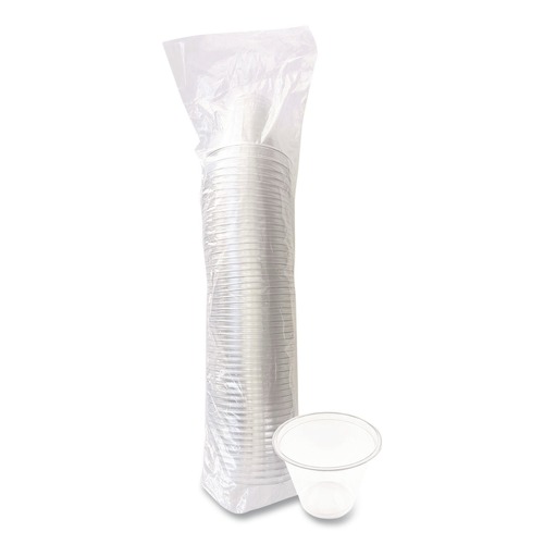 Cups and Lids | Boardwalk BWKPET9SPK 9 oz. Plastic PET Cups - Clear (50/Pack) image number 0