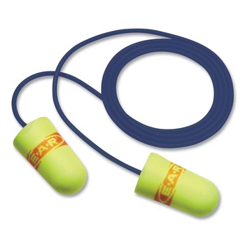 3M 311-4109 E-A-Rsoft Metal Detectable Soft Foam Earplugs - Yellow (200/Box)
