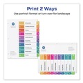 Back to School Sale | Avery 11135 Ready Index 11 in. x 8.5 in. 10-Tab 1 to 10 Customizable TOC Multicolor Tab Dividers - White/Traditional Color Tabs (1-Set) image number 5