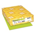 Copy & Printer Paper | Neenah Paper 26791 Exact Brights 20 lbs. 8.5 in. x 11 in. Color Paper - Bright Green (500/Ream) image number 0