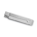 Just Launched | Cosco 091460 Jiffi-Cutter 3 in. Metal Handle Compact Utility Knife with Retractable Blade - Chrome (12/Box) image number 2