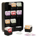 Breakroom Supplies | Mind Reader TBORG-BLK 10.24 in. x 4.33 in. x 13.11 in. Baggy 9-Drawer Tea Bag and Accessory Holder - Black image number 0