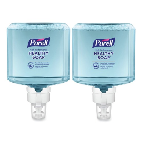 Soap Dispensers | PURELL 7785-02 1200 ml Fragrance-Free CLEAN RELEASE Technology (CRT) HEALTHY SOAP High Performance Foam for ES8 Dispensers (2/Carton) image number 0
