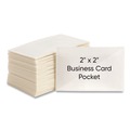 File Folders | Smead 68123 4.06 in. x 3 in. Top Load Self-Adhesive Poly Pockets - Clear (100/Box) image number 1