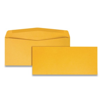 Quality Park QUA11162 4.13 x 9.5 Commercial Flap Gummed Closure Envelope - Brown Kraft (500/Box)