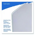 White Boards | Iceberg 31160 Clarity 72 in. x 36 in. Glass Dry Erase Board with Aluminum Trim - White Surface image number 6