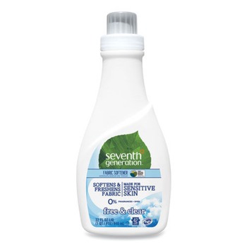 LAUNDRY DETERGENT | Seventh Generation SEV 22833 Natural Liquid Fabric Softener, Free And Clear, 42 Loads, 32 Oz Bottle, 6/carton