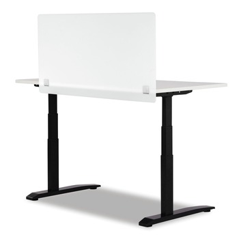 OFFICE ACCESSORIES | Safco 7516WH 47.5 in. x 2.5 in. x 23.5 in. Wellness Panel - Acrylic/White