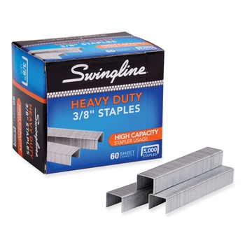 OFFICE STAPLERS AND PUNCHES | Swingline S7079398E 0.38 in. Leg 0.5 in. Crown Steel S.F. 39 Heavy-Duty Staples (5/Box)