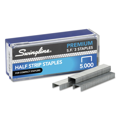Staples | Swingline S7035440F 0.25 in. Leg 0.5 in. Crown S.F. 3 Premium Steel Staples (5/Box) image number 0