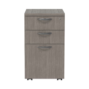 OFFICE FILING CABINETS AND SHELVES | Alera ALEVA572816GY 15.88 in. x 20.5 in. x 28.39 in.Valencia Series Mobile Pedestal File 3-Drawer Legal/Letter - Gray
