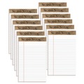 Notebooks & Pads | TOPS 74830 Second Nature 5 in. x 8 in. Sheets Narrow Rule Recycled Ruled Pads - White (1-Dozen) image number 0