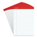 Just Launched | Universal M9-20630 8.5 in. x 11.75 in. 50 Sheets Wide/Legal Rule Red Headband Perforated Ruled Writing Pads - White (1 Dozen) image number 1