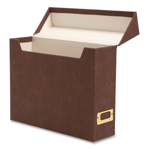 File Folders | Smead 70234 Flip Top File Box Letter Files 13 x 3.7 x 10 Saddle image number 0