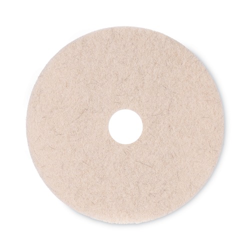 Cleaning & Janitorial Accessories | Boardwalk BWK4020NHE 20 in. Diameter Natural Hog Hair Burnishing Floor Pads - Tan (5/Carton) image number 0
