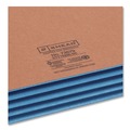 File Folders | Smead 73679 Fully Lined 6.5 in. High Gussets 3.5 in. Expansion Letter Size Redrope Drop-Front End Tab File Pockets - Blue (10/Box) image number 4