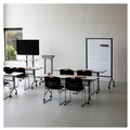 White Boards | Safco 8511BL Impromptu 42 in. x 21.5 in. x 72 in. Magnetic Whiteboard Collaboration Screen - White/Black image number 3