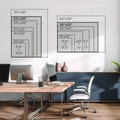 White Boards | U Brands 170U00-01 35 x 23 Glass Dry Erase Board - Black Surface image number 2