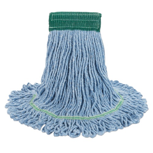  | Boardwalk BWK502BLCT 5 in. Headband Super Loop Cotton/Synthetic Fiber Wet Mop Head - Medium , Blue (12/Carton) image number 0