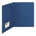 Back to School Sale | Smead 87982 Lockit 11 in. x 8.5 in. Two-Pocket Folder with 100-Sheet Capacity - Dark Blue (25/Box) image number 0