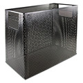 Desk Accessories & Office Organizers | Artistic ART20010 Urban Collection 13 in. x 5.75 in. x 10.75 in. 1 Section Letter to Legal Size Files Punched Metal Desktop File - Black image number 0
