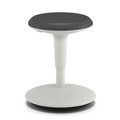 Office Chairs | HON HEFS01.S Revel 13.75 in. to 18.5 in. Adjustable Height Fidget Stool Supports Up to 250 lb - Charcoal Seat/White Base image number 0