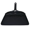 Dust Pans | Impact 4212 12 in. x 14 in. Heavy-Duty 20-Gauge Steel Metal Dust Pan - Black image number 0