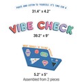 Floor Signs & Safety Signs | Carson-Dellosa 110584 51-Piece 14.1 in. x 17.9 in. We Stick Together: Vibe Check Decorative Bulletin Board Set - Multicolor image number 2