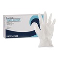 Disposable Gloves | Boardwalk BWK361LCT 3.6 mil Thick 9.5 in. Long Powder-Free Exam Vinyl Gloves - Large, Clear (100/Box, 10 Boxes/Carton) image number 1