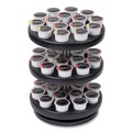 Breakroom Supplies | Mind Reader PODSUS45-BLK 9.5 in. x 9.5 in. x 11.75 in. Anchor Collection 3-Tier Single Serve Pod Carousel Countertop Organizer - Black image number 6