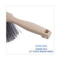 Cleaning Brushes | Boardwalk BWK5308 3.5 in. Plastic Handle 4.5 in. Polypropylene Counter Brush - Black/Tan image number 2