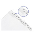 Back to School Sale | Avery 01703 11 x 8.5 Allstate Style Preprinted Legal Exhibit Side 51 to 75 Tab Index Dividers - White (25-Pieces/Set) image number 4