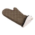 Food Service | San Jamar 800FG17 17 in. WebGuard Plus Fabric Bestguard Oven Mitt - Tan (1-Pair) image number 3