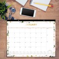 Bulletin Boards | Blue Sky BLS138198 22 in. x 17 in. 12-Month (Jan-Dec 2026) Day Designer Coming Up Roses Monthly Desk Pad Calendar - Cream/Blush Sheets image number 2