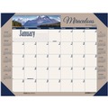 Back to School Sale | House of Doolittle 175 Earthscapes 22 in. x 17 in. 12-Month (Jan-Dec) 2026 Recycled Monthly Desk Pad Calendar - Motivational Photos image number 1