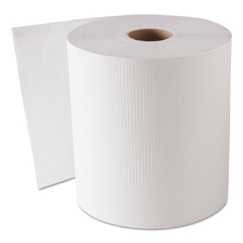 Paper Towels and Napkins | GEN GEN1820 8 in. x 800 ft. Hardwound Roll Towels - White (6 Rolls/Carton) image number 0