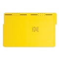 File Folders | Smead 12940 0.75 in. Expansion 2 Fasteners Letter Size Top Tab Colored Fastener Folders - Yellow Exterior (50/Box) image number 1