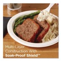 Just Launched | Dixie UX9WS Pathways Soak-Proof Shield WiseSize 8.5 in. Paper Plates - Green/Burgundy (125/Pack) image number 3