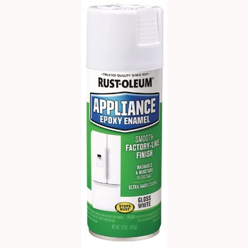 PAINTING | Rust-Oleum 7881830 Specialty Appliance Epoxy Spray Paint, Gloss White, 12 oz Aerosol Can, 6/Carton