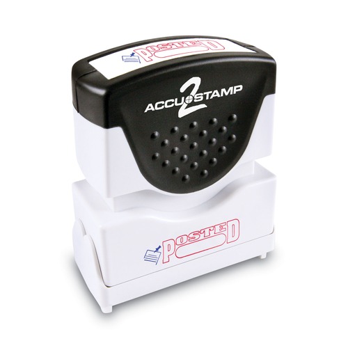 Stamps & Stamp Supplies | ACCUSTAMP2 035521 1.63 in. x 0.5 in. POSTED Pre-Inked Shutter Stamp - Red/Blue image number 0