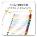 Binders | Cardinal 60218 11 x 8.5 OneStep Printable Table of Contents and A to Z Dividers - White/Assorted Tabs (26/Set) image number 6