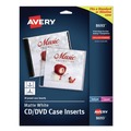 Labels | Avery 08693 Inkjet CD/DVD Jewel Case Inserts - Matte White (20/Pack) image number 0